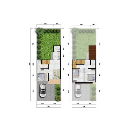 Modern Estate 68 De Green Denah